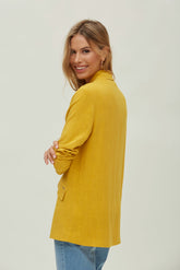 LINEN TUXEDO NECK JACKET